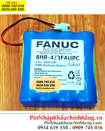 Fanuc 8HR-4/3FAUPC, Pin nuôi nguồn CNC Fanuc 8HR-4/3FAUPC (Pin sạc 9.6v-4000mAh)